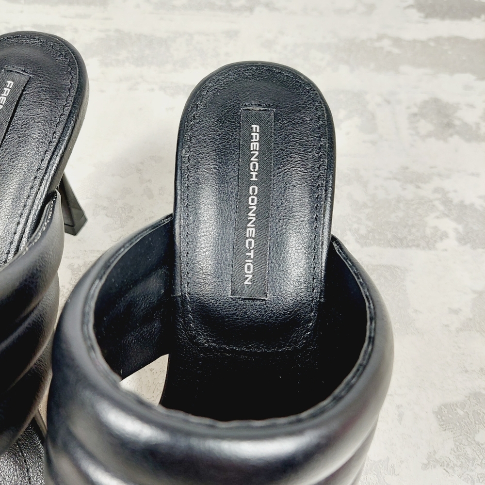 New French Connection Valerie Black Dress Sandals T395 - Picture 10 of 11